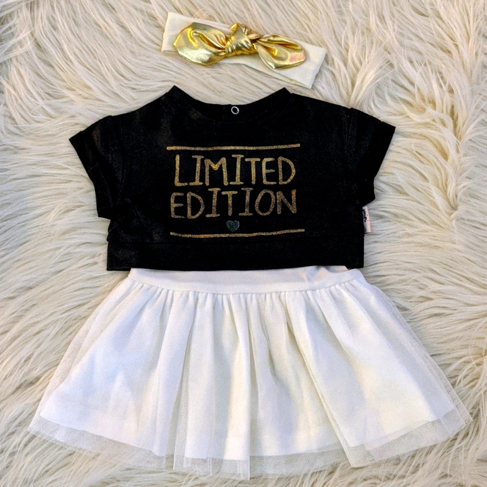 Mini Heroes Newborn Dress with Matching Headband
